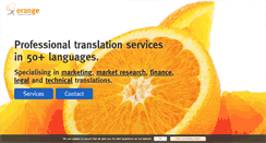 Desktop Screenshot of orangetranslations.com