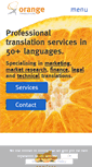 Mobile Screenshot of orangetranslations.com