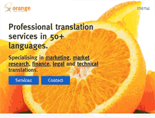 Tablet Screenshot of orangetranslations.com